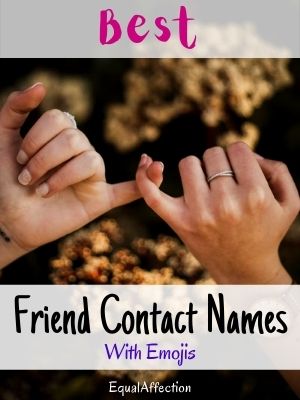 Best Friend Contact Names With Emojis