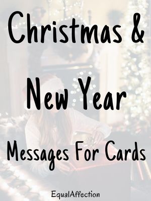 Christmas And New Year Messages For Cards