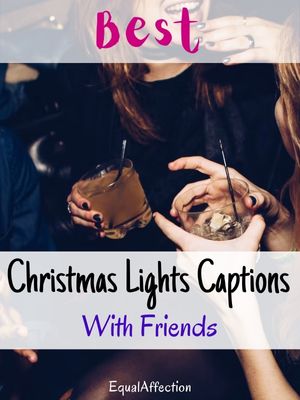 Christmas Lights Captions With Friends