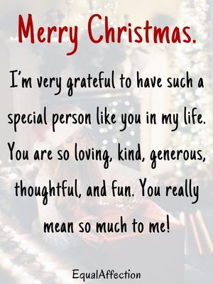 Happy Christmas Message To My Love