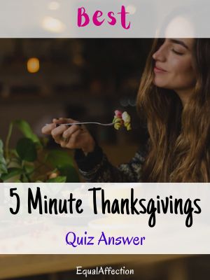 5 Minute Thanksgiving Quiz Answers