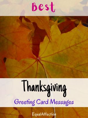 Thanksgiving Greeting Card Messages